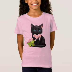 Camiseta Kitten e Ladybugs