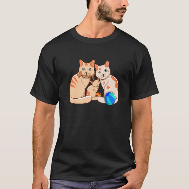 Camiseta Kitten Family Cat  Animal Cat Whisperer (Frente)