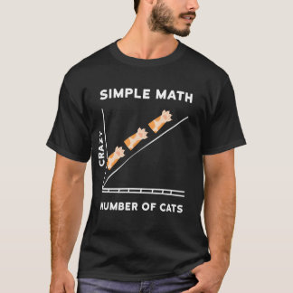 Camiseta Kitten Gatos engraçados Matemática Simples