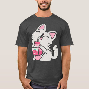 Camiseta Kitten Milk Drink Otaku Neko Japão