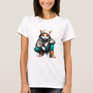 Camiseta Kitten T-Shirt de estilo urbano