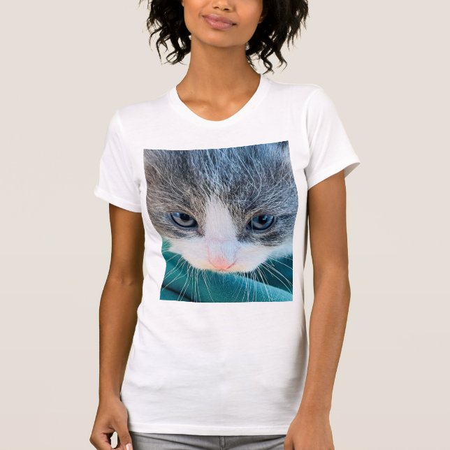 Camiseta Kitten T-Shirt, Funny T-Shirt (Frente)