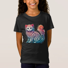 Camiseta Kitten Whimsical Watercolor