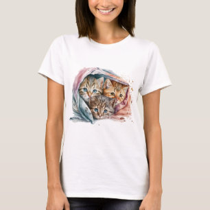 CAMISETA KITTENS CUTÂNEOS ARRANCADOS SOB OS BOLETINS DE PAS