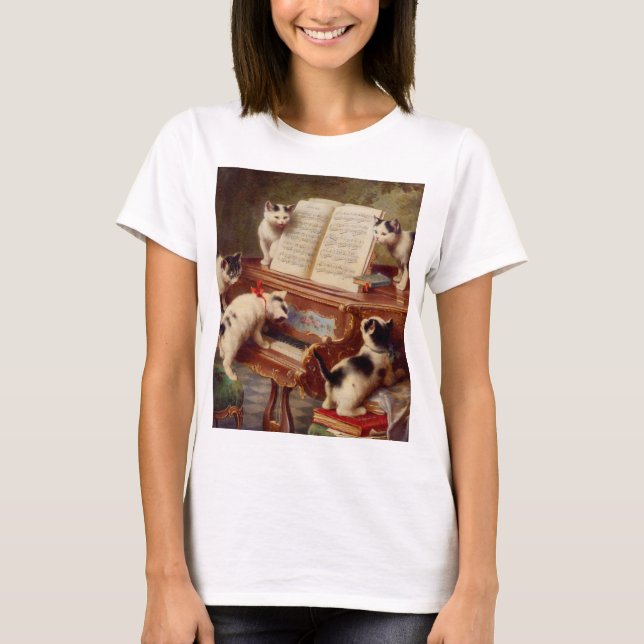 Camiseta Kittens e Piano (Frente)