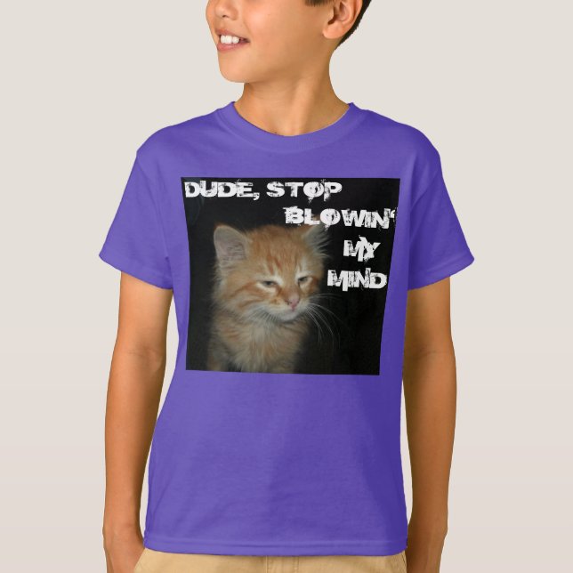 Camiseta Kitty "CARA, PARA DE EXPLODIR MINHA MENTE" Camiset (Frente)