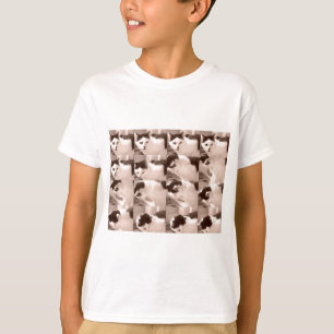 Camiseta Kitty Cat/Black & White Photo
