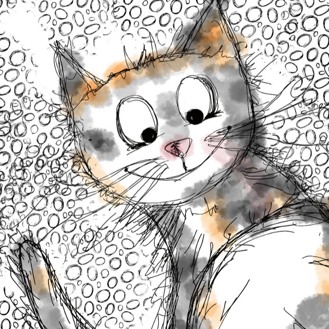 Camiseta Kitty Cat mens (Criador carregado)