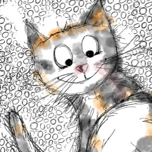 Camiseta Kitty Cat mens