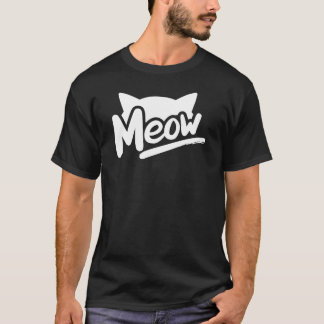 Camiseta Kitty Cat Meow com lindas orelhas de gatinho