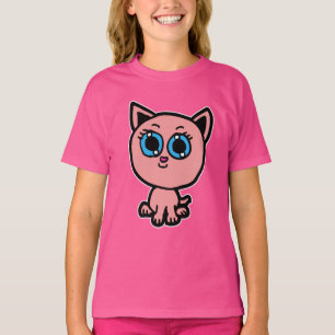Camiseta Kitty Chibi Rosa