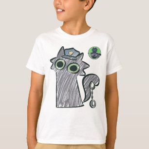 Camiseta Kitty Cop – Purrtect & Serve Crianças