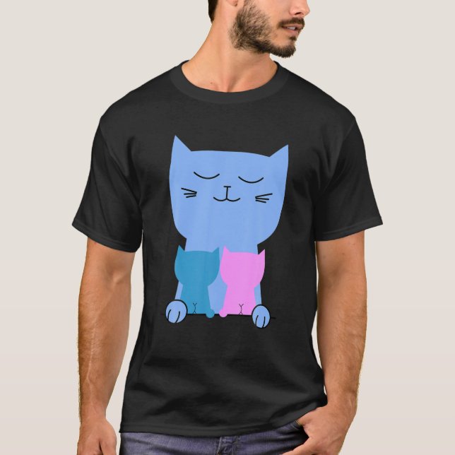 Camiseta Kitty Funny Cats Dad Cool Novelty (Frente)