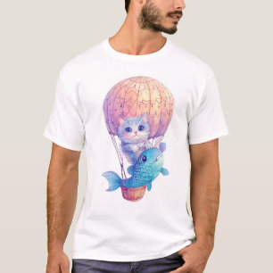 Camiseta Kitty Super Alta � Aventura de Gato Caprichosa e F