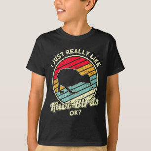 Camiseta Kiwi &amp; adultos universitários da Nova Zelândia
