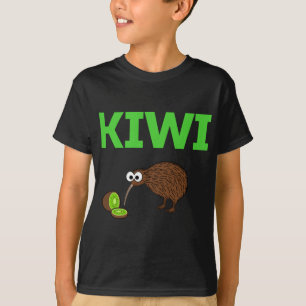 Camiseta Kiwi Bird e fruta Engraçada Birdwat Nova Zelândia