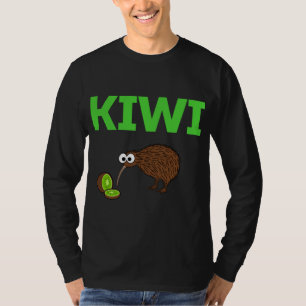 Camiseta Kiwi Bird e fruta Engraçada Birdwat Nova Zelândia