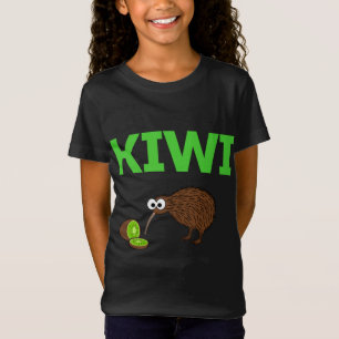 Camiseta Kiwi Bird e fruta Engraçada Birdwat Nova Zelândia