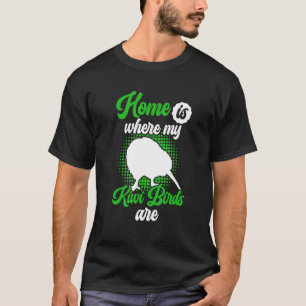Camiseta Kiwi Bird é minha casa, o Pássaro Kiwi da Nova Zel