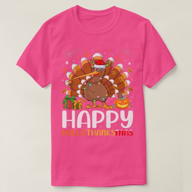 Camiseta Kiwi Bird Lover Halloween Christmas Happy Hallotha (Frente do Design)
