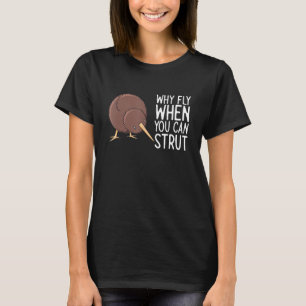 Camiseta Kiwi Bird Por que voar quando você pode atacar a N