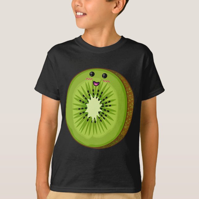 Camiseta Kiwi Costume Comida Fruta Halloween Fácil Fácil Co (Frente)