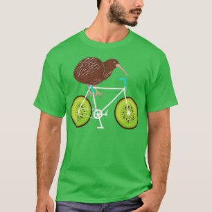 Camiseta Kiwi Cyclist Bicycle Gift Nova Zelândia