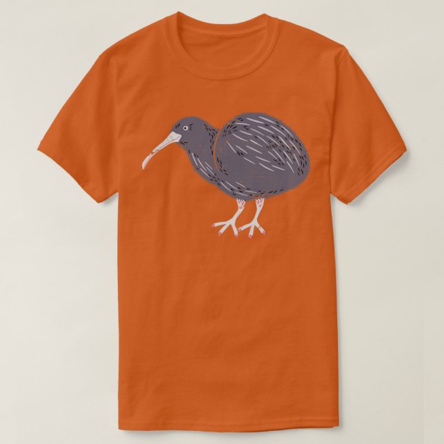 Camiseta Kiwi da Nova Zelândia (Frente do Design)