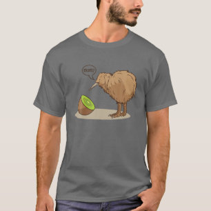 Camiseta Kiwi Fruta de pássaros Nova Zelândia Diversão d