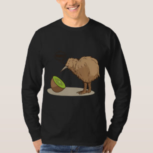Camiseta Kiwi Fruta de pássaros Nova Zelândia Diversão de m