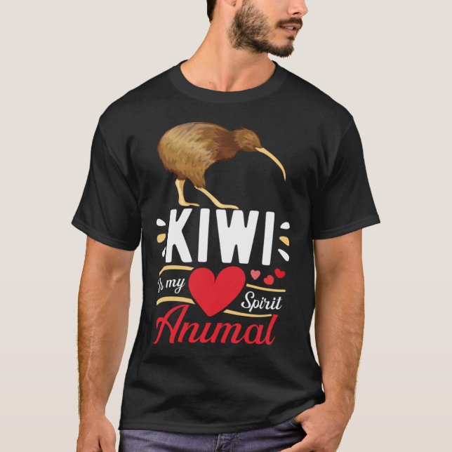 Camiseta Kiwi is My Spirit Animal Love Cute Kiwi  Kid (Frente)