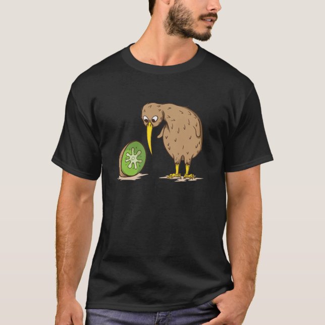 Camiseta Kiwi Neuseeland flugunfähig Vogel Kiwifrucht (Frente)