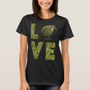 Camiseta Kiwi, Nova Zelândia, ama o pássaro voador