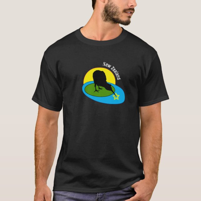 Camiseta Kiwi - Nova Zelândia Bird & Bro Fashion (viagem) (Frente)