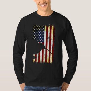 Camiseta Kiwi Silhouette American Flag 4 De Julho
