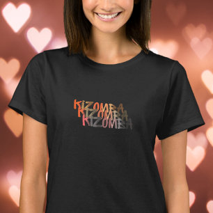 Camiseta Kizomba triplo no estilo de grafite