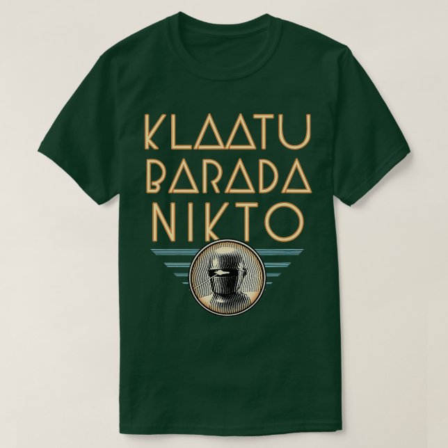 Camiseta Klaatu Barada Nikto (Frente do Design)