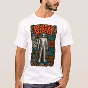 Camiseta Klaatu Barada Nikto Psicodélico Gort Robô