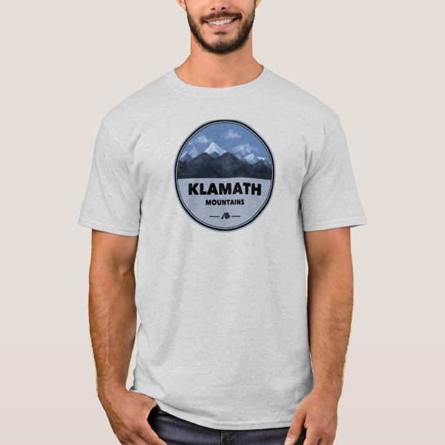 Camiseta Klamath Mountains California Oregon Camping (Frente)