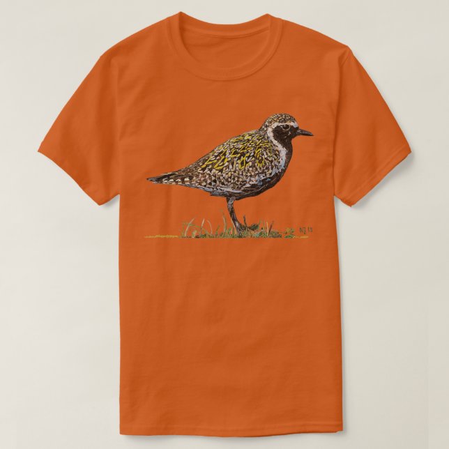 Camiseta Klea Pacific Ouro Plover (Frente do Design)