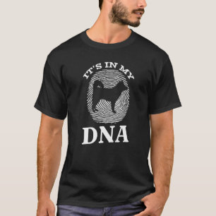 Camiseta Klee Kai, está no meu DNA, eu cão, Klee