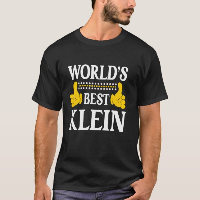 Camiseta Klein Surname Funny Team Family Sobrenome do Mundo (Frente)