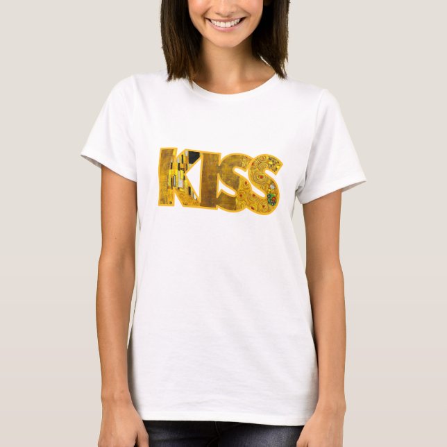 Camiseta Klimt inspirou t-shirt do beijo (Frente)