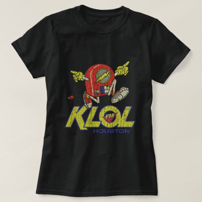 Camiseta KLOL FM Houston 1970 T-Shirt (Frente do Design)