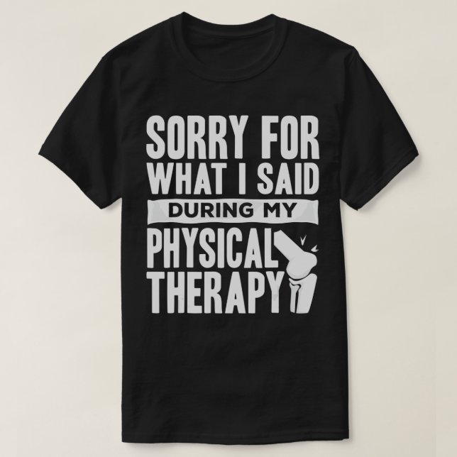 Camiseta Knee Replacement Funny Therapy Surgery Recovery  (Frente do Design)
