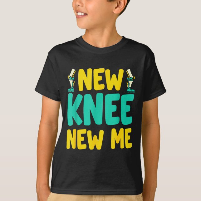 Camiseta Knee Replacement Recovery New Knee New Me After Su (Frente)