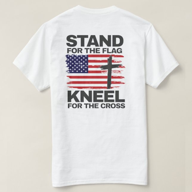 Camiseta Kneel para a Cruz (Verso do Design)