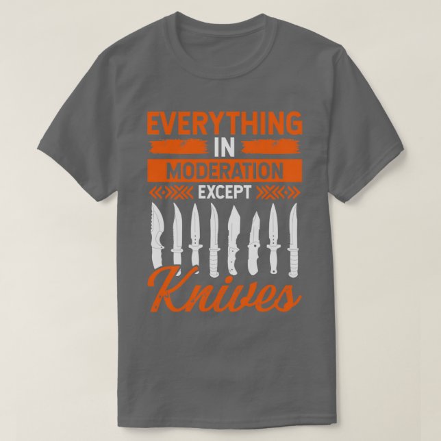 Camiseta Knife Collector Knifemaking Knife Maker Knives T (Frente do Design)