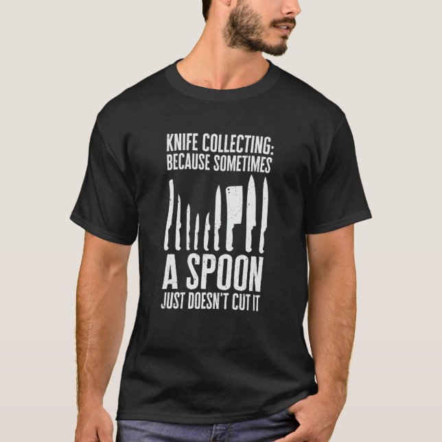 Camiseta Knife Collector Knives Coletando Knife Maker Kniv (Frente)