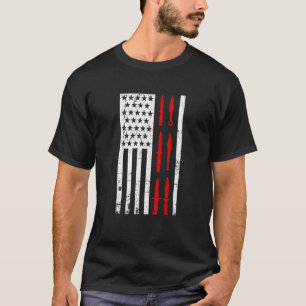 Camiseta Knife Collector Knives Coletando o American Flag C